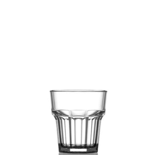 Glas Abhilfe 26 cl. Kunststoff. Dieses transparente Glas kann bedruckt werden